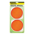 Hy-Ko 3.25In Carded Amber Reflector, 12PK A10621